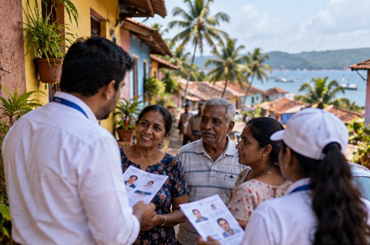Ground campaign management in Goa by Political Metrics
